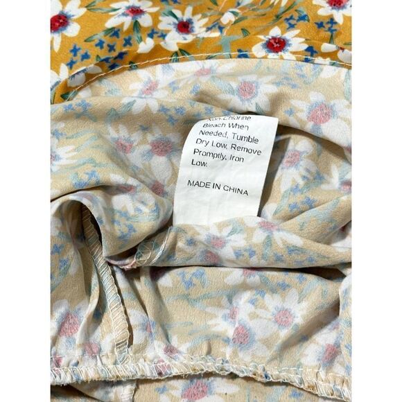 Shein Women's Sleeveless Floral Print Boho Peplum Cami Top Multi-Color Size 1XL - Picture 9 of 11